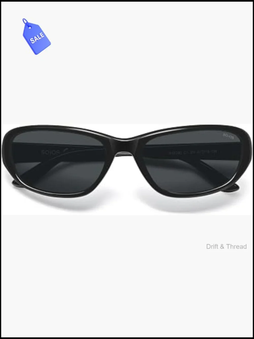 Trendy Oval Wrap Around Y2K Polarized Sunglasses UV400